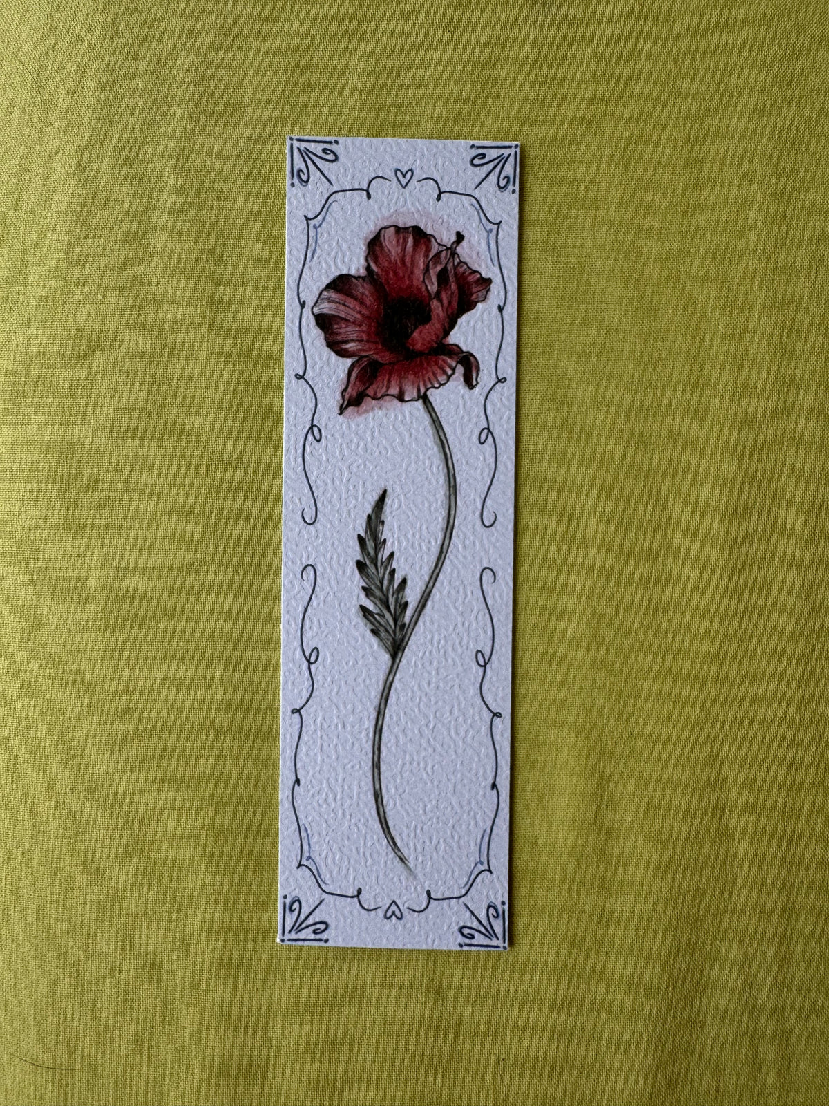 Poppy Bookmark